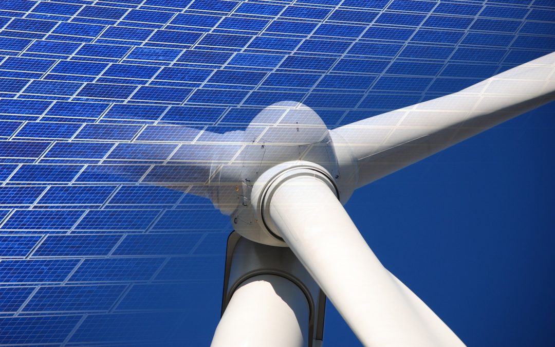 Photo of solar and wind energy innovation systems power SDGs.