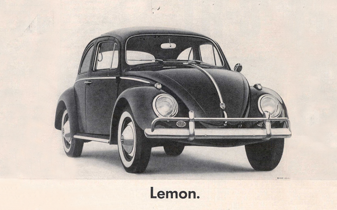 VW lemon advertisement.